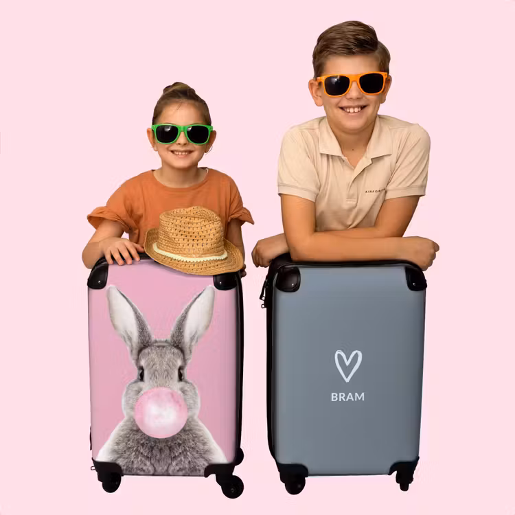 Valise -  Cœur gris-bleu — 4