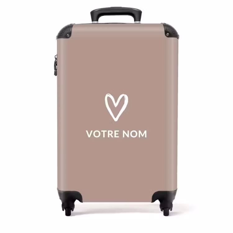 Valise -  Cœur taupe — 1
