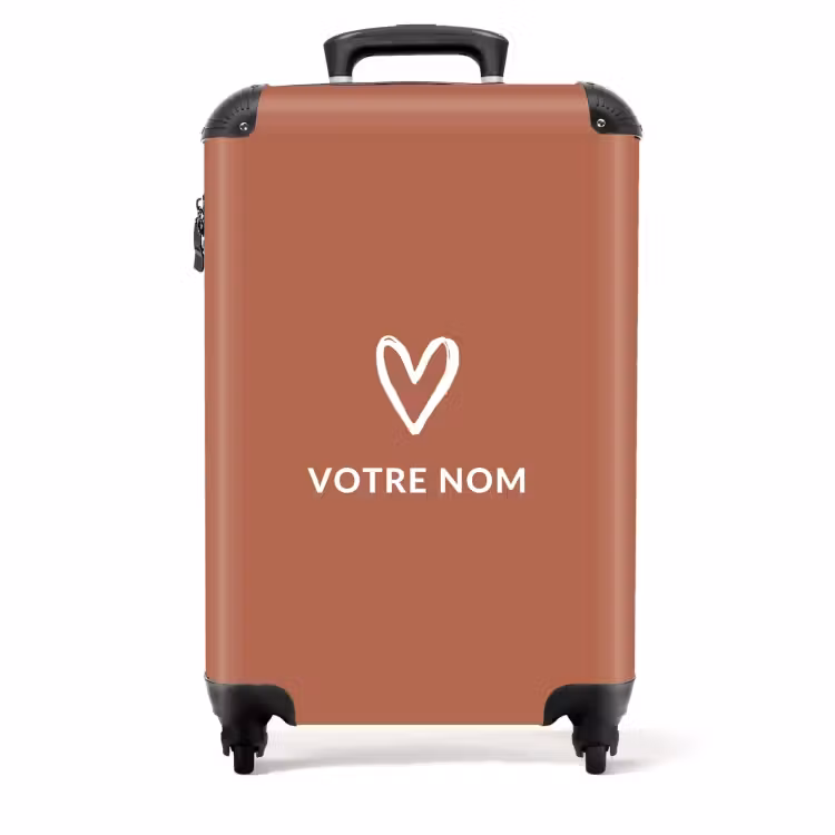 Valise - Cœur terracotta — 1