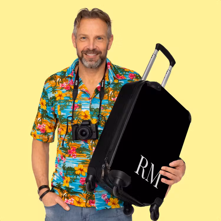 Valise - Fond noir avec lettres blanches — 2