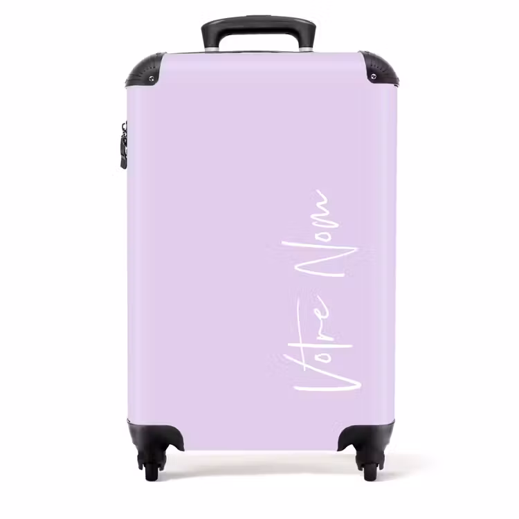 Valise - Fond violet avec lettres blanches — 1