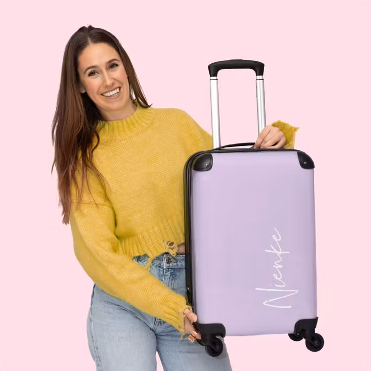 Valise - Fond violet avec lettres blanches — 4