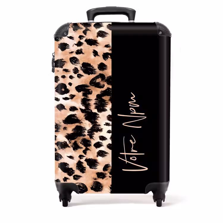 Valise - Imprimé tigre avec noir marron/orange — 1