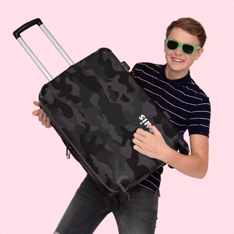 Valise - Motif de camouflage vert — 4