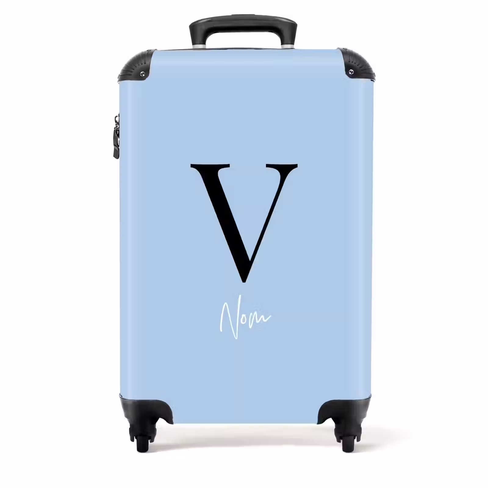 Valise - Fond bleu avec lettres noires et blanches — 1