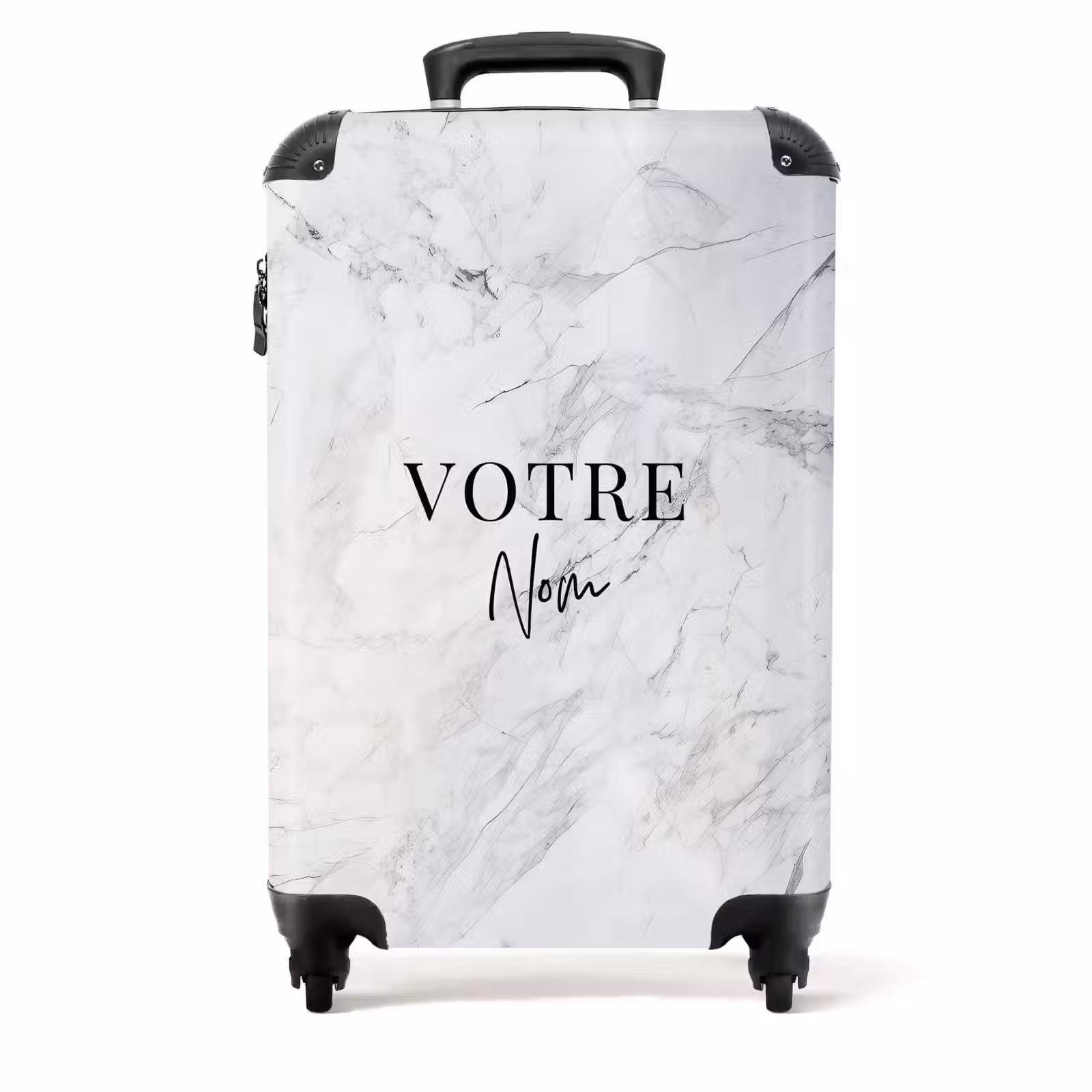 Valise - Marbre blanc et gris clair — 1