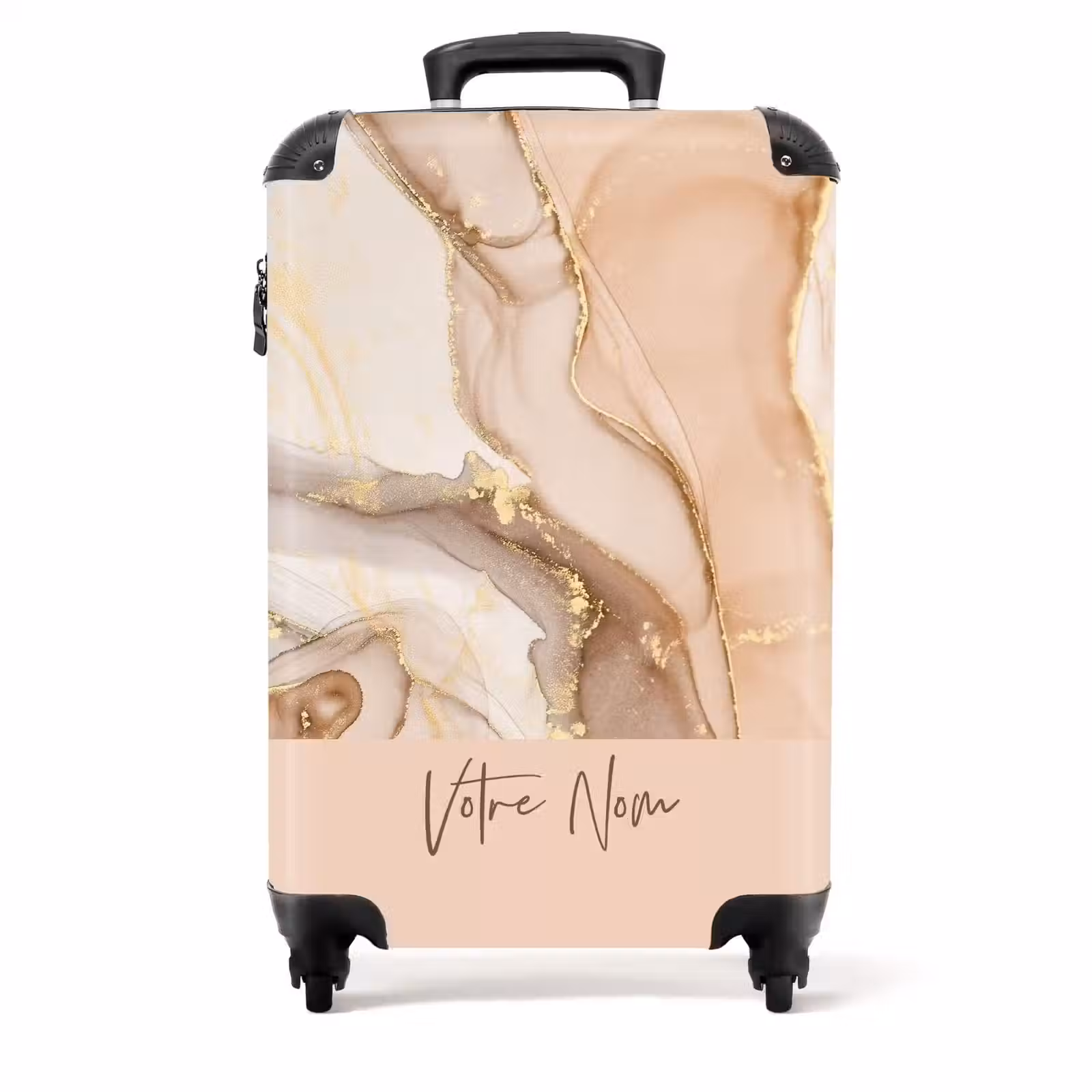 Valise - Marbre orange/rose avec doré — 1