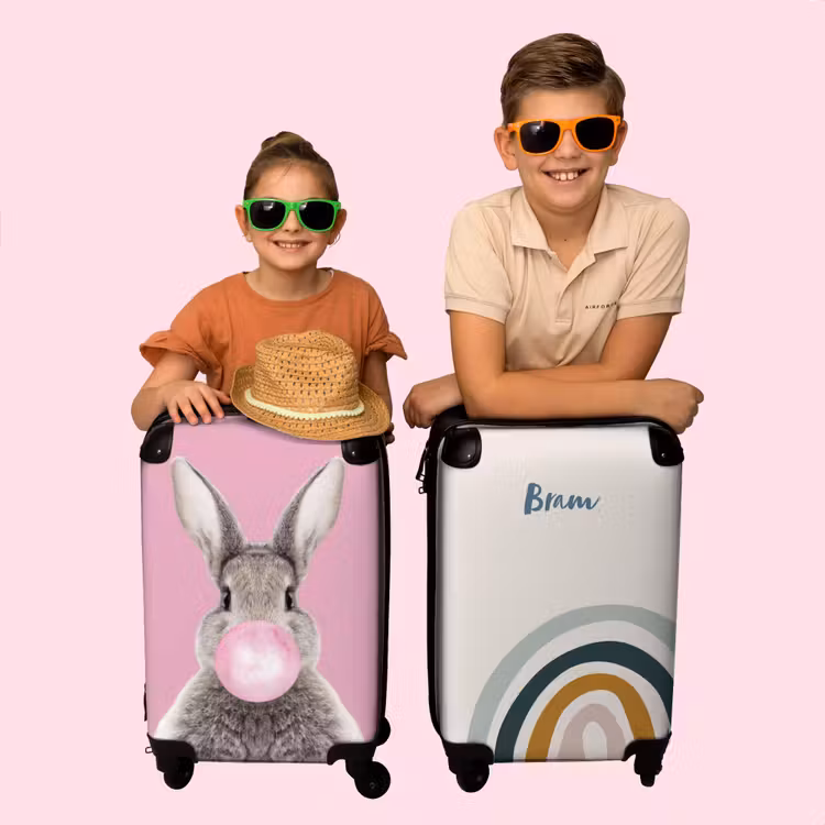 Valise - Arc-en-Ciel Sauvage Aqua — 4
