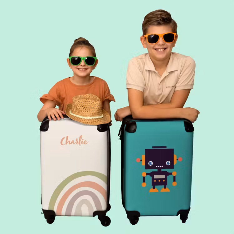 Valise - Arc-en-Ciel Sauvage Pastel — 4