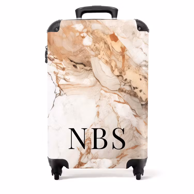 Valise - Marbre dans les tons beige — 1