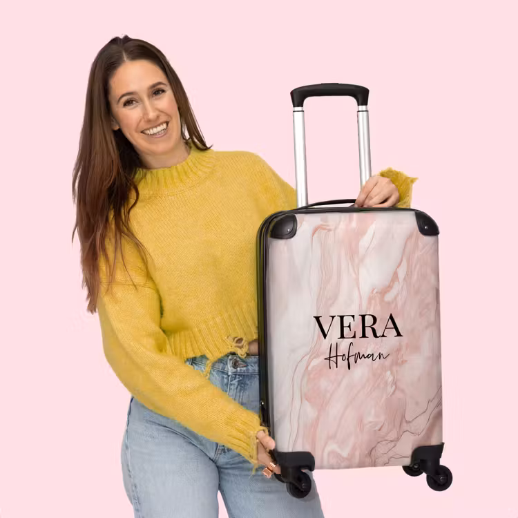Valise - Marbre rose clair — 4