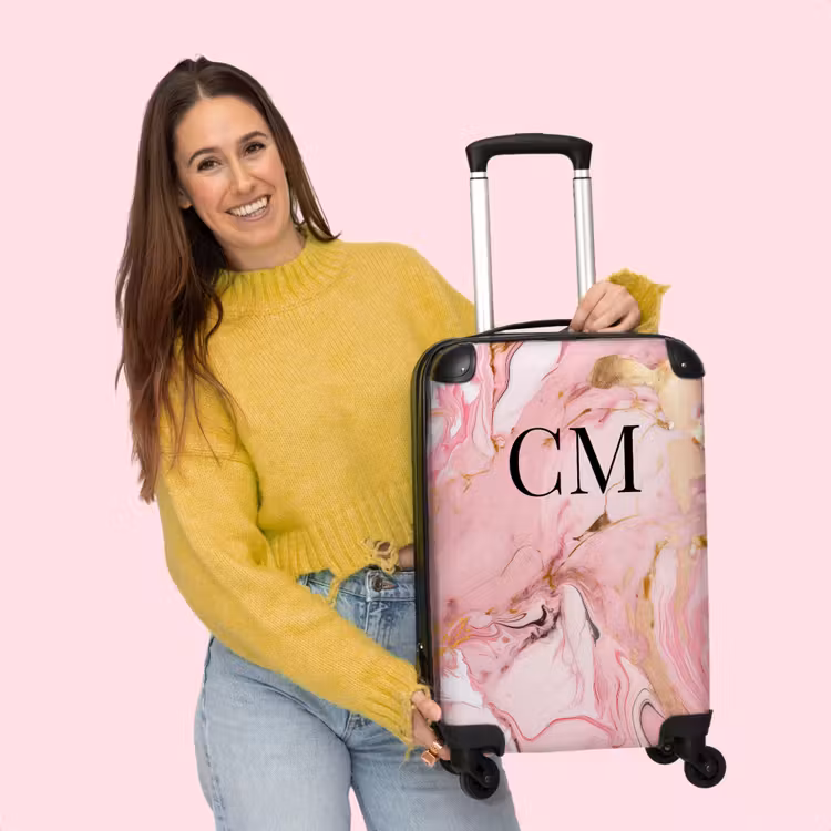 Valise -  Marbre rose et doré — 4