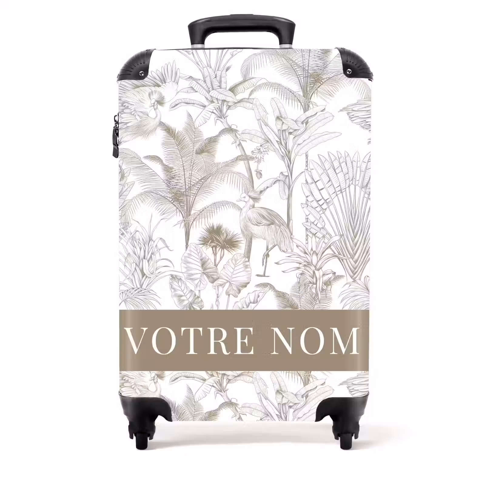 Valise - Motif tropical beige — 1