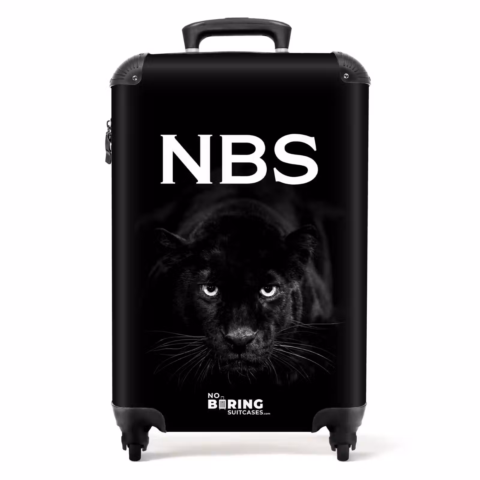 Valise - Panthère noire en noir et blanc — 1