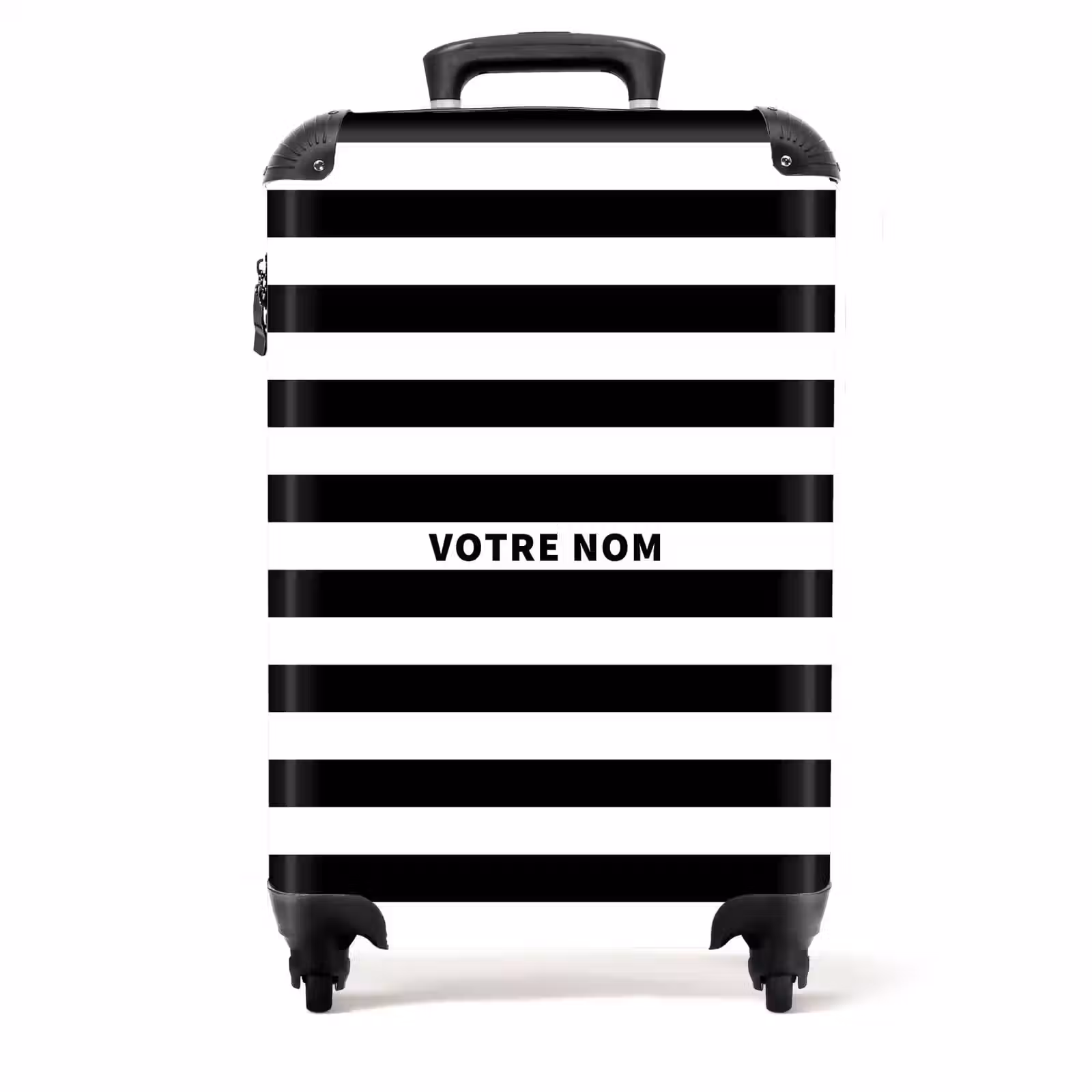 Valise - Rayures noires/blanches horizontales — 1