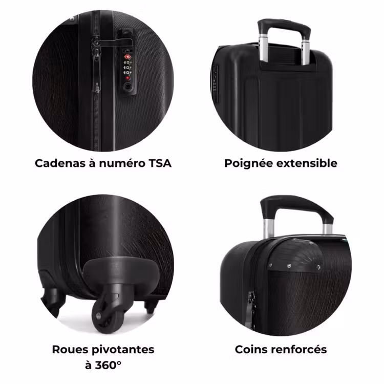 Valise - Surface en béton noir — 7