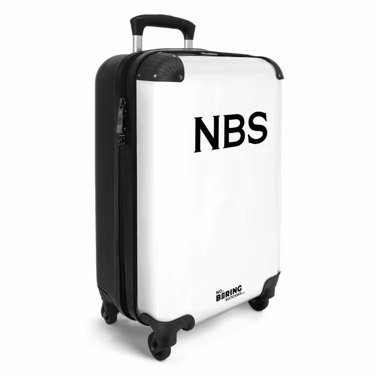 Valise -  Blanc avec lettres noires — 4