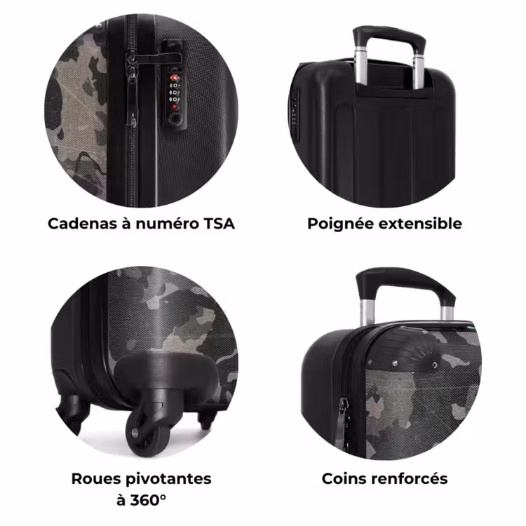 Valise - Camouflage vert avec couleur sable — 7