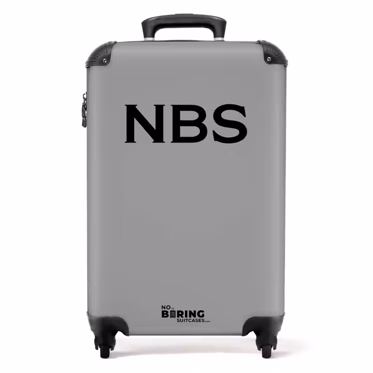 Valise - Gris avec lettres noires — 1