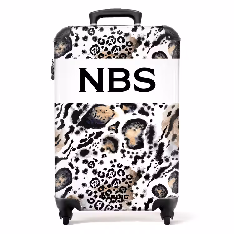 Valise -  Imprimé léopard avec taches blanches — 1