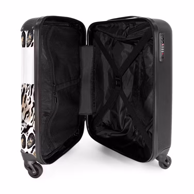 Valise -  Imprimé léopard avec taches blanches — 2