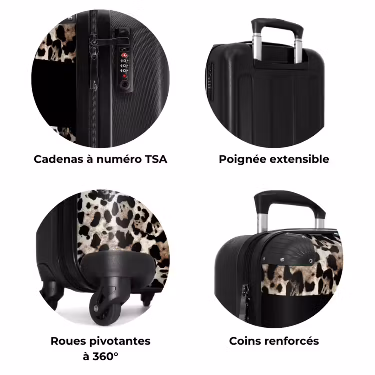Valise -  Imprimé léopard avec taches noires — 7