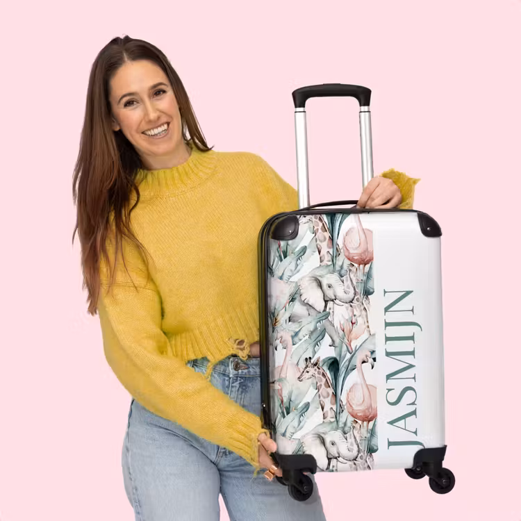 Valise - Motif d'animaux tropicaux — 4