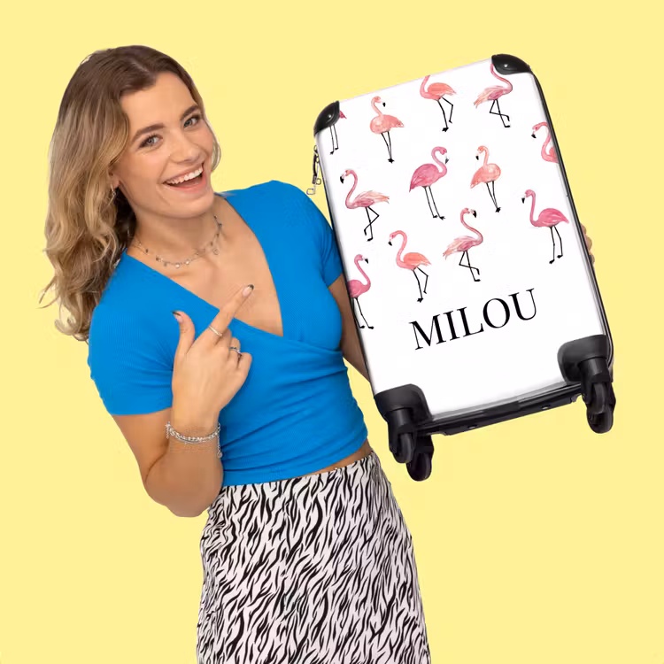 Valise - Motif de flamants roses — 2