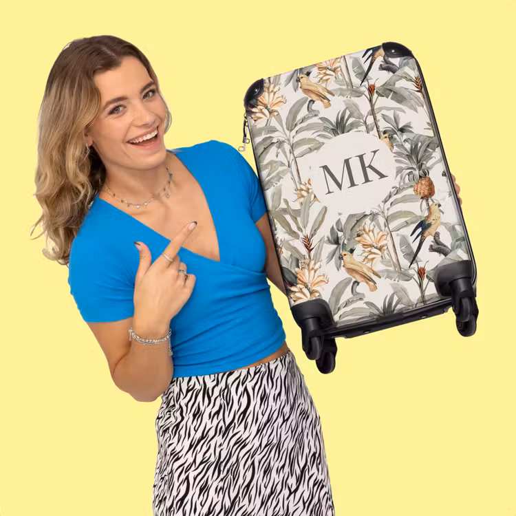 Valise - Motif d'oiseaux tropicaux — 2