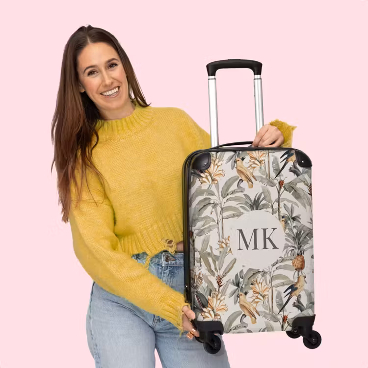 Valise - Motif d'oiseaux tropicaux — 4