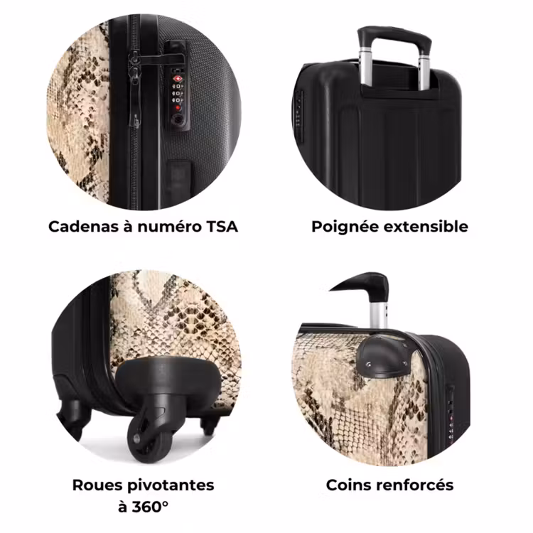 Valise - Motif serpent beige — 7