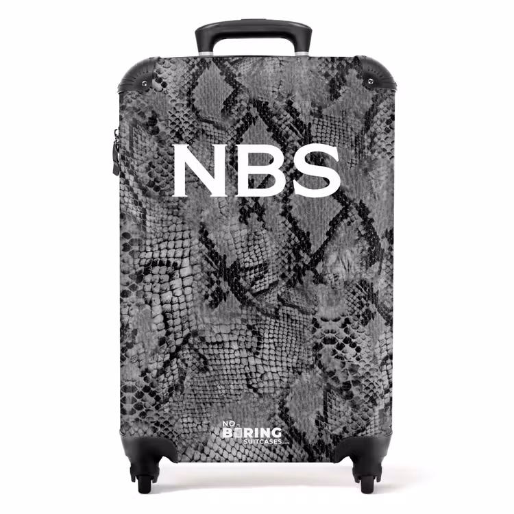Valise -  Motif serpent gris — 1