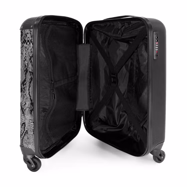 Valise -  Motif serpent gris — 2