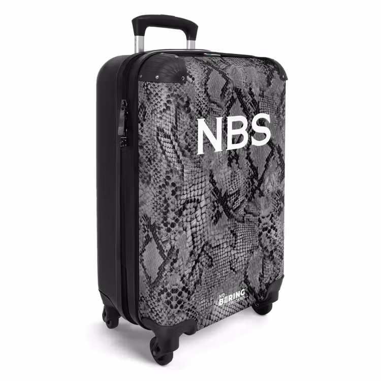 Valise -  Motif serpent gris — 4