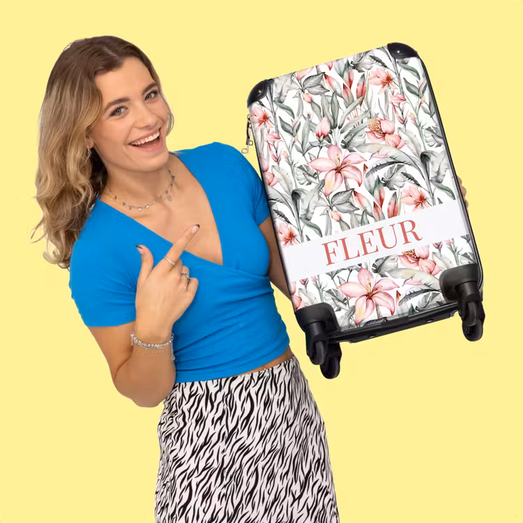 Valise - Motif tropical coloré — 2