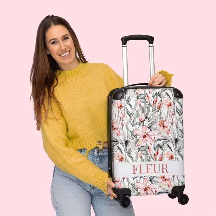 Valise - Motif tropical coloré — 4