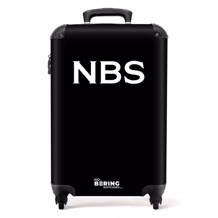 Valise -  Noir avec lettres blanches — 1