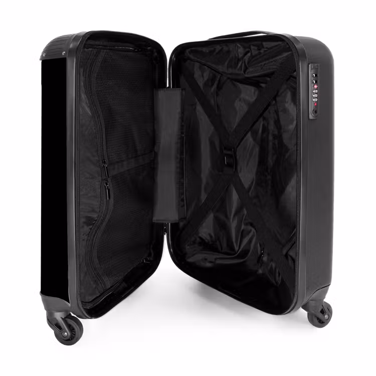 Valise -  Noir avec lettres blanches — 2