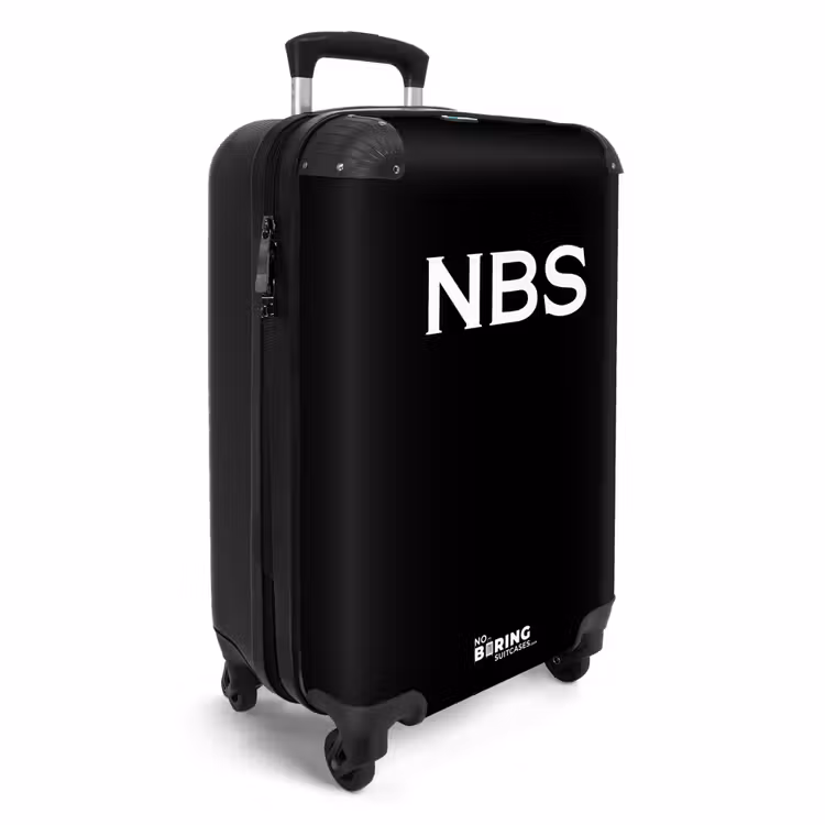 Valise -  Noir avec lettres blanches — 4