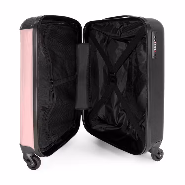 Valise -  Rose tendre avec lettres blanches — 2