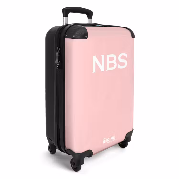Valise -  Rose tendre avec lettres blanches — 4