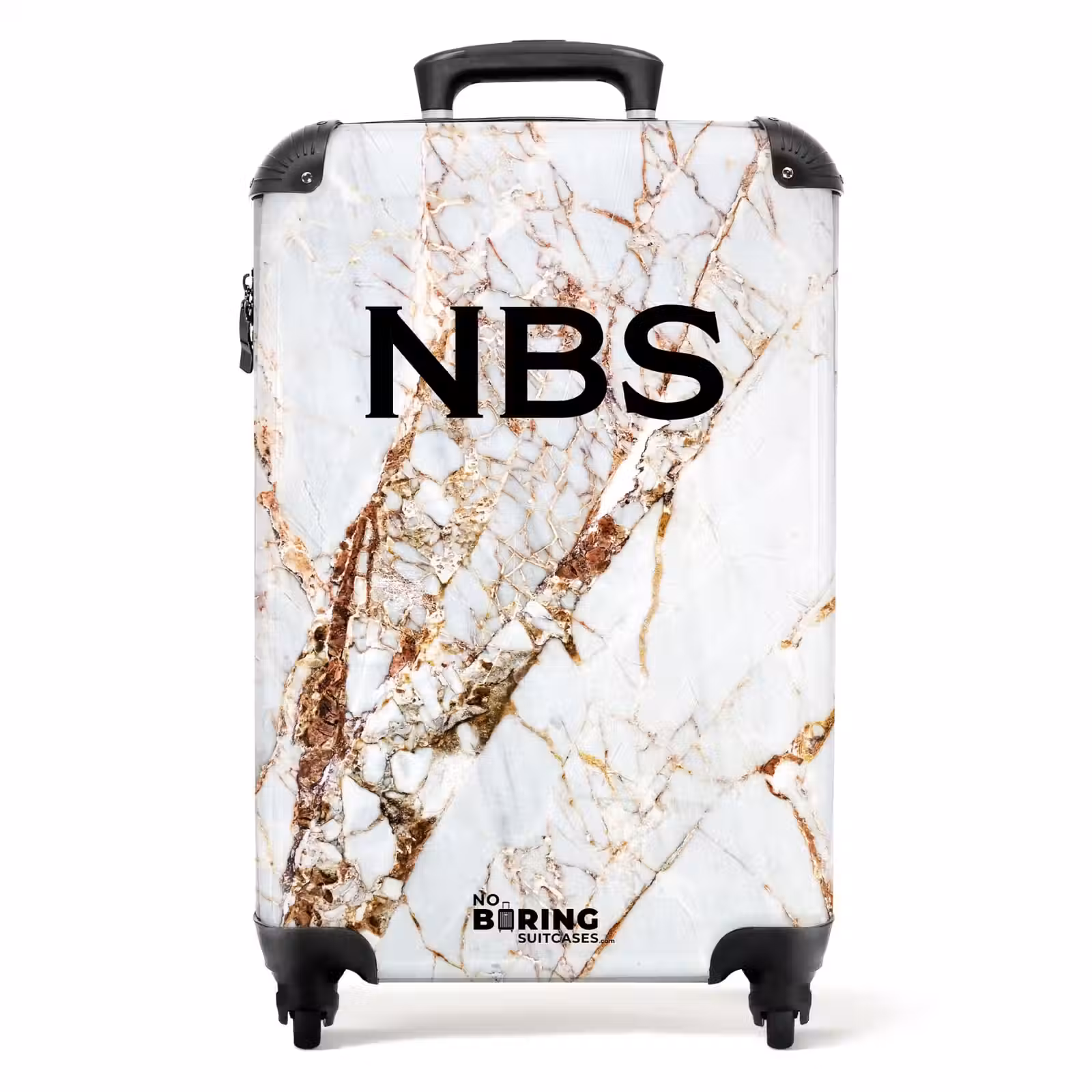 Valise - Marbre blanc avec des veines dorées — 1