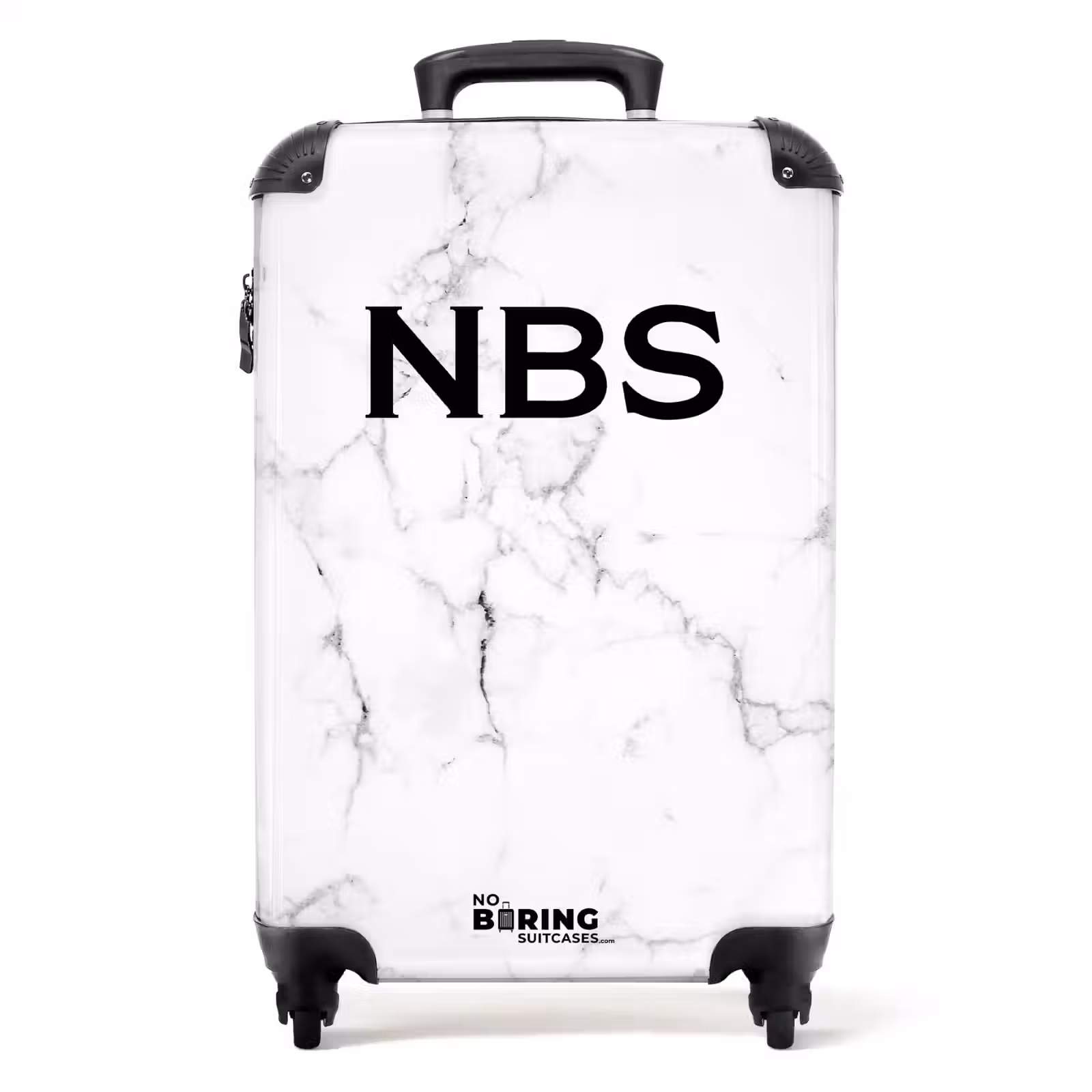 Valise - Marbre blanc avec du noir — 1