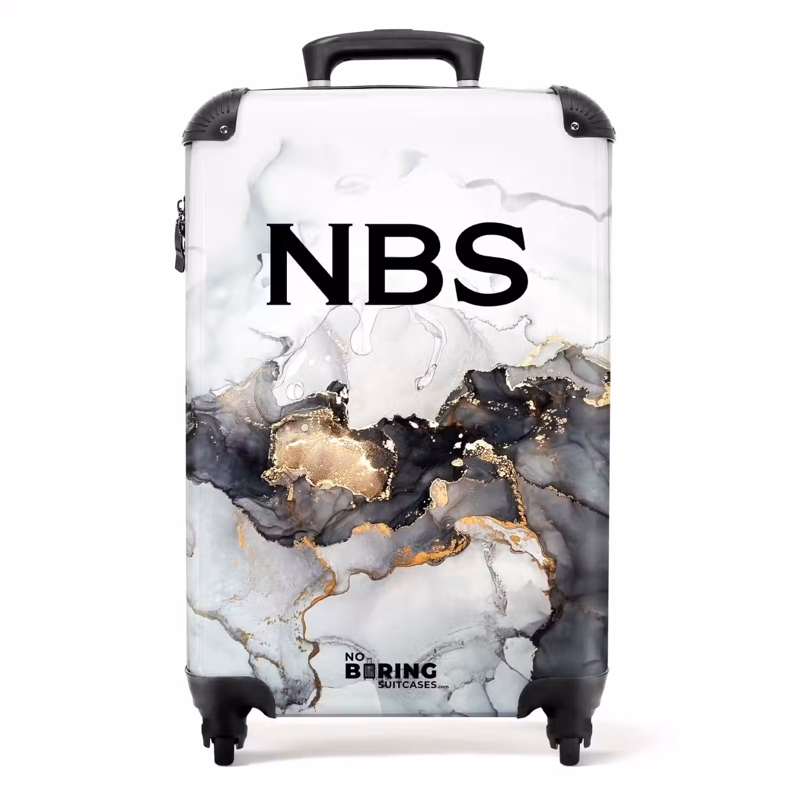 Valise - Marbre noir et blanc avec de l'or — 1