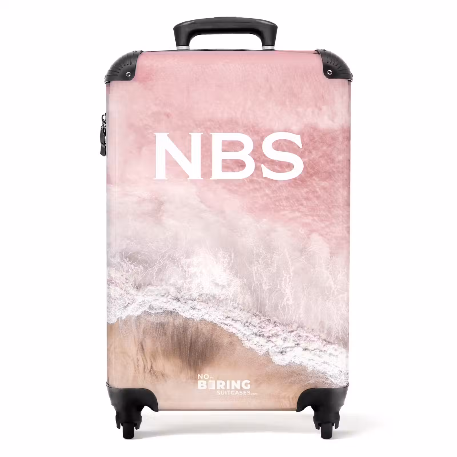 Valise - Plage avec mer rose — 1