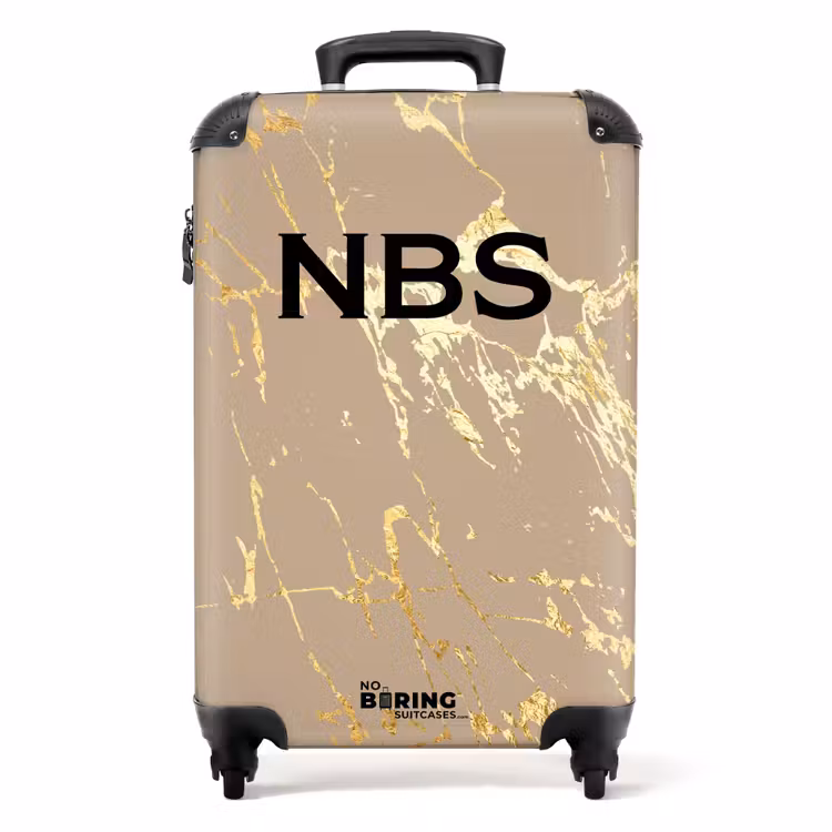 Valise - Accent en marbre doré — 1