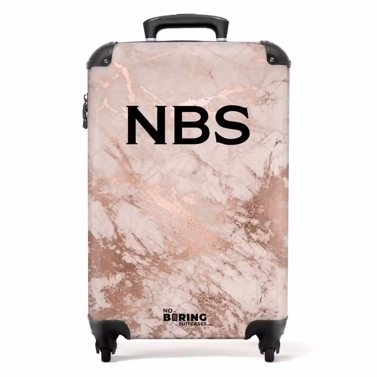Valise - Design marbre rose — 1