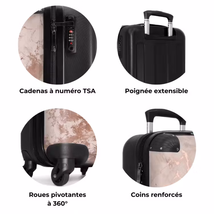 Valise - Design marbre rose — 6