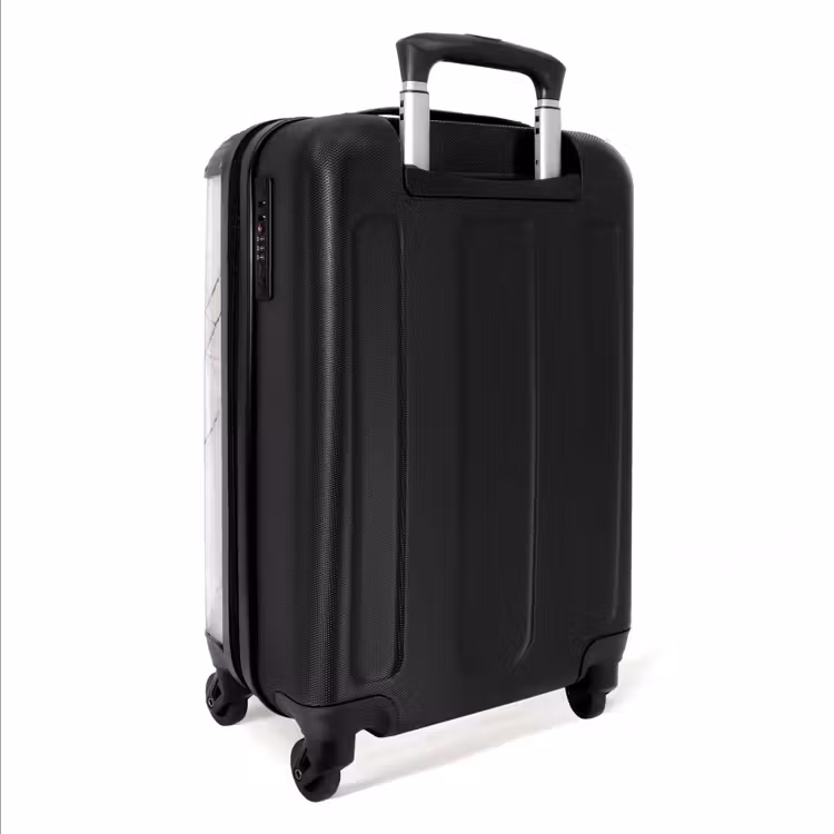 Valise - Marbre blanc avec des veines dorées — 5