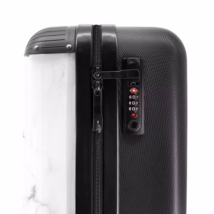 Valise - Marbre blanc avec du noir — 3
